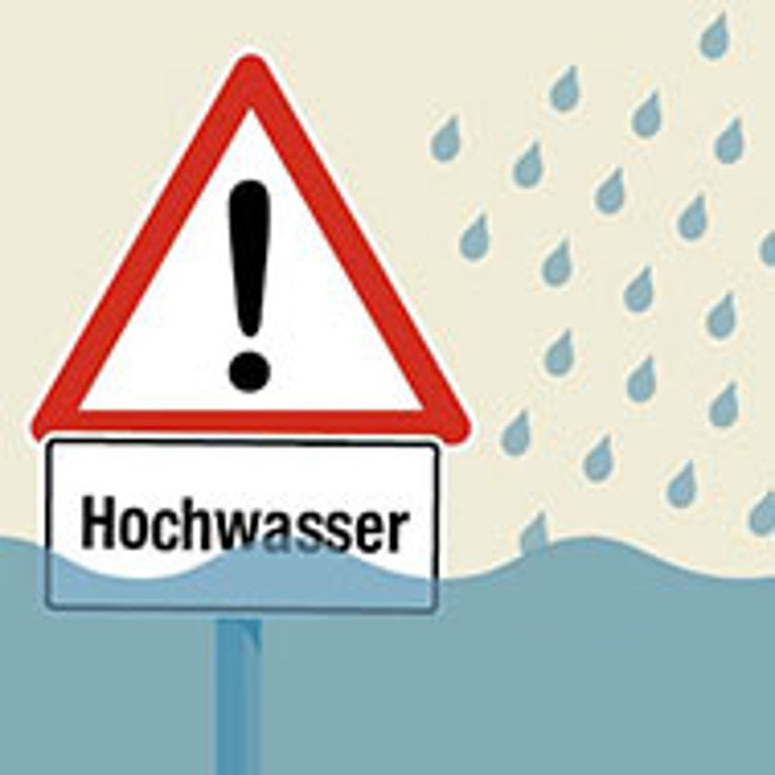 Schlagzeilen - Warnhinweis Hochwasser