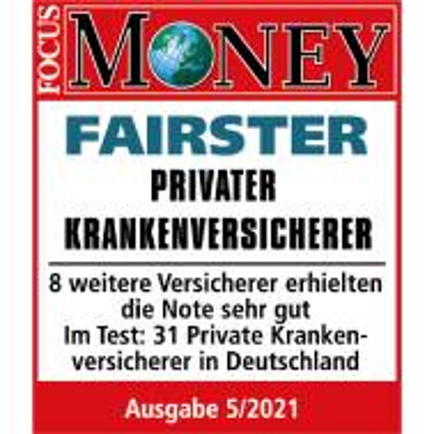 Schlagzeile - Focus Money Siegel Fairster Krankenversicherer
