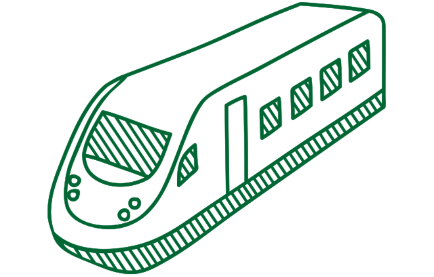 Berufshaftpflicht für Beamte und Angestellte von Verkehrsunternehmen - gezeichneter Zug