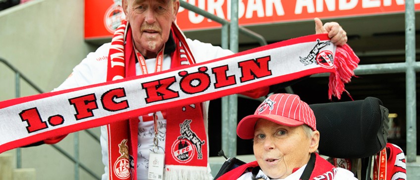 FC-Fanikonen Gottfried und Ruth im Stadion