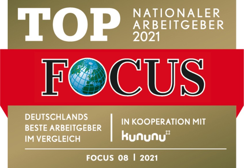 Siegel Focus - TOP Nationaler Arbeitgeber 2021