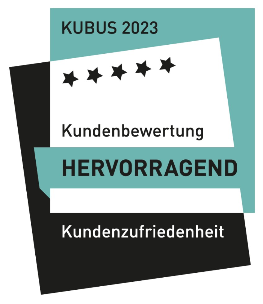 Siegel KUBUS - hervorragende Kundenzufriedenheit